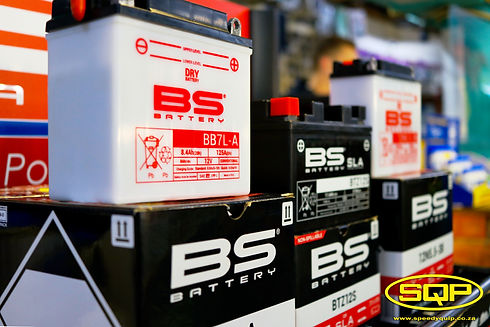 BS Battery for motorcycles available at Speedyquip