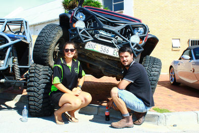 Monster Trucks on display at Speedyquip Cars 'n Coffee