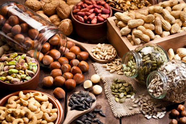 A wide variety of nuts and seeds