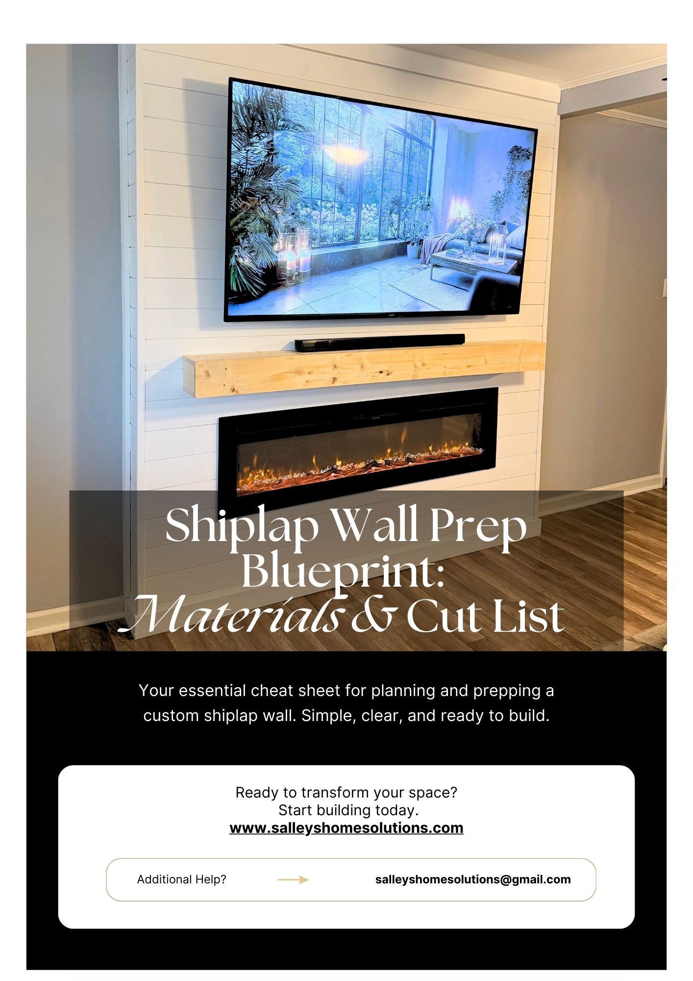Shiplap Wall Blueprint: Materials & Cut List