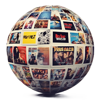 Sphere with Movies TV Books Music Posters Comics insde.png