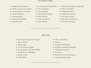 Morning Dopamine Menu