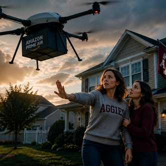 Amazon Drone Delivery Shut Down in Aggieland: Drone Noise Cited As Main Reason