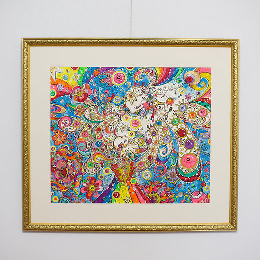 沖縄 知念先生 ゴーヤ麻布絵画 沖縄 知念先生 ゴーヤ麻布絵画 沖縄 知念先生 ゴーヤ麻布絵画