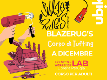 Un giorno di tufting in libreria: dal disegno al tappeto