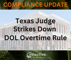 FLSA Compliance Update - Salary Threshold Changes 