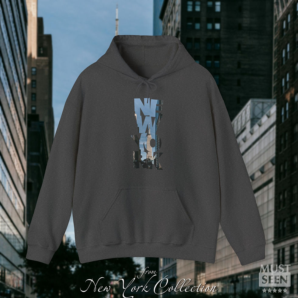 Thumbnail: Must Seen New York Hoodie CFI V6 - Dark Heather