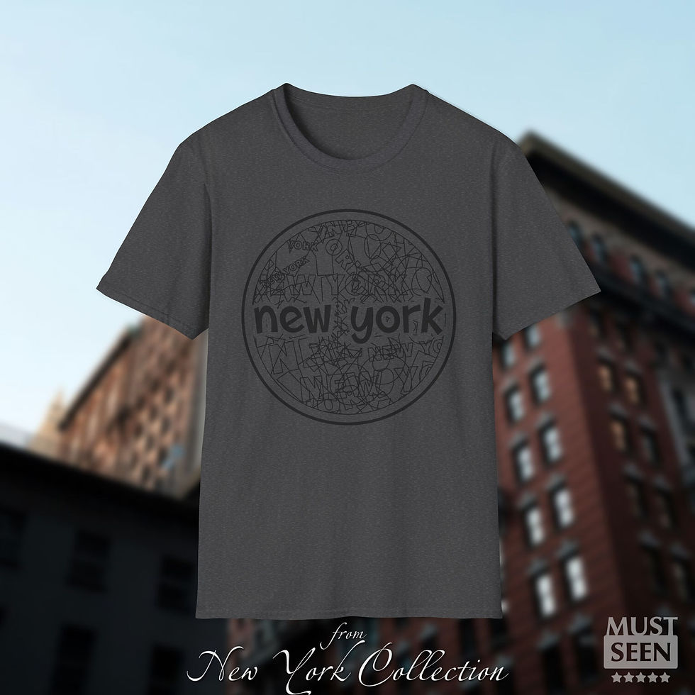 Thumbnail: Must Seen New York T-Shirt TF CN C 1 - Dark Heather