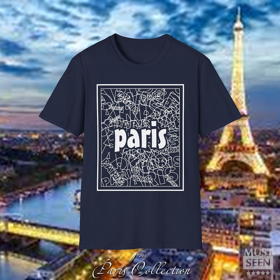 Thumbnail: Must Seen Paris T-Shirt TF CN 3 - Navy