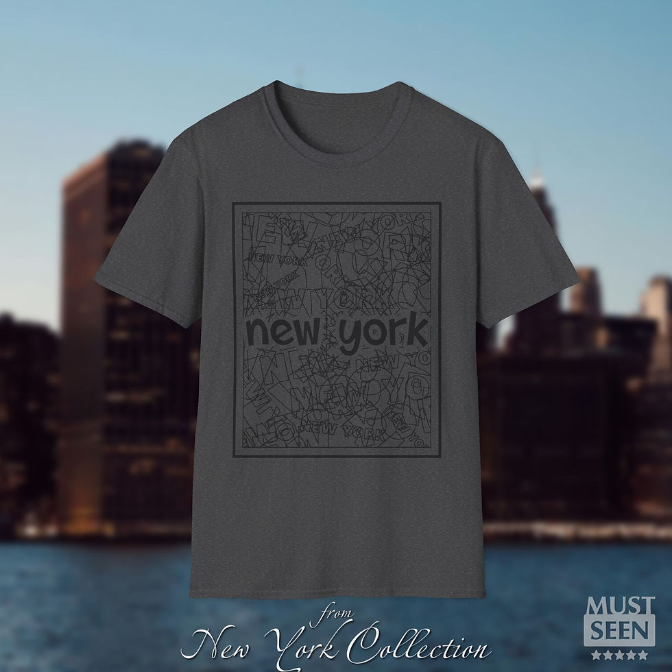 Thumbnail: Must Seen New York T-Shirt TF CN 1 - Dark Heather