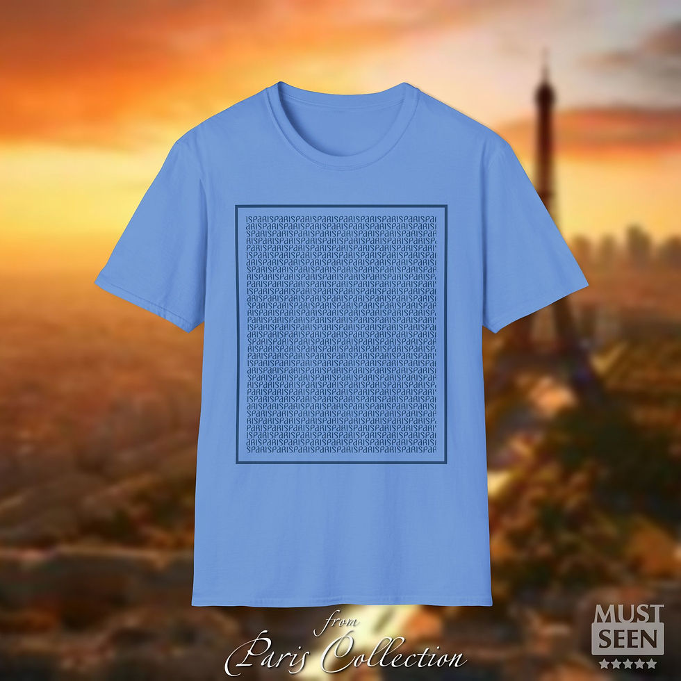 Thumbnail: Must Seen Paris T-Shirt 2 - Carolina Blue