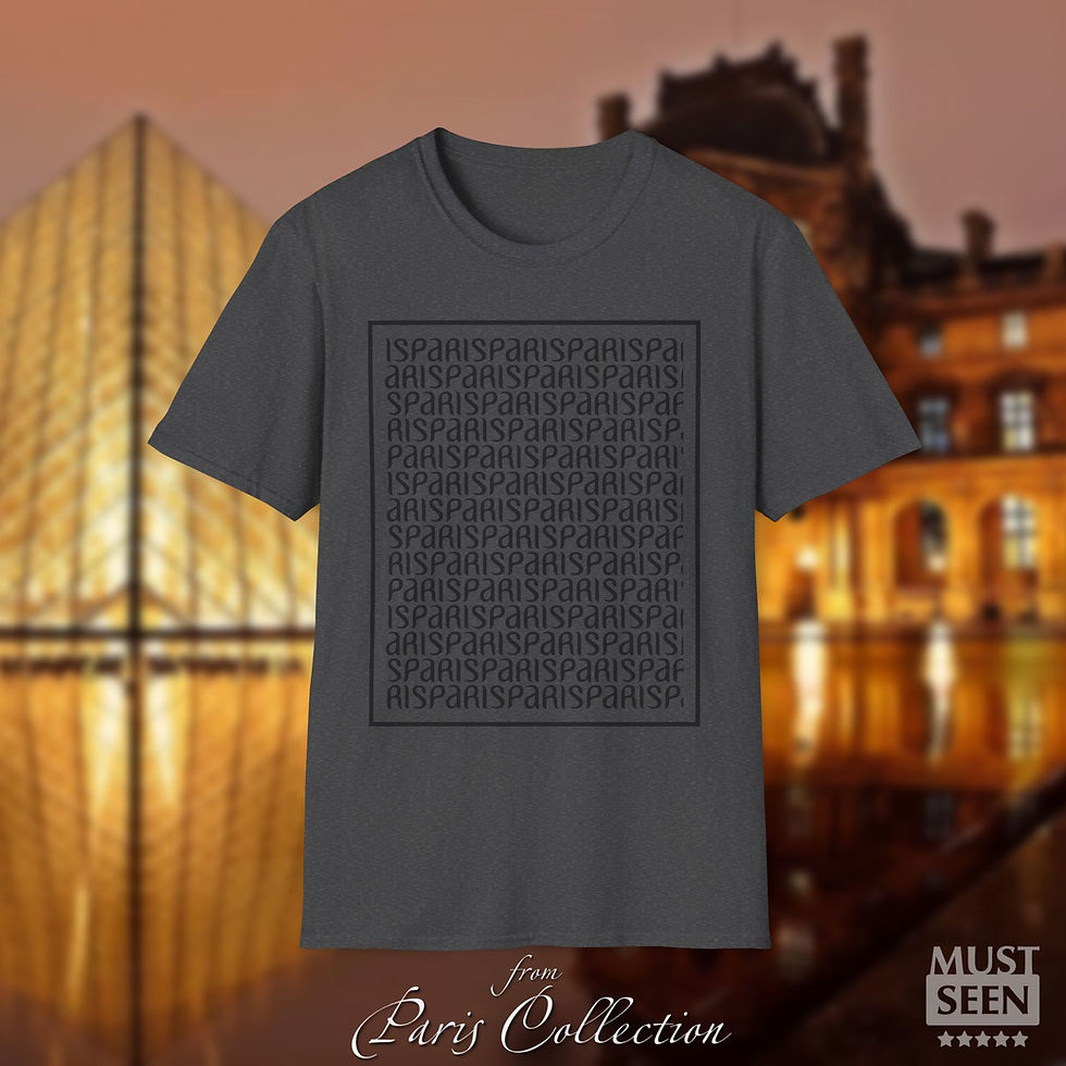 Thumbnail: Must Seen Paris T-Shirt 4 - Dark Heather