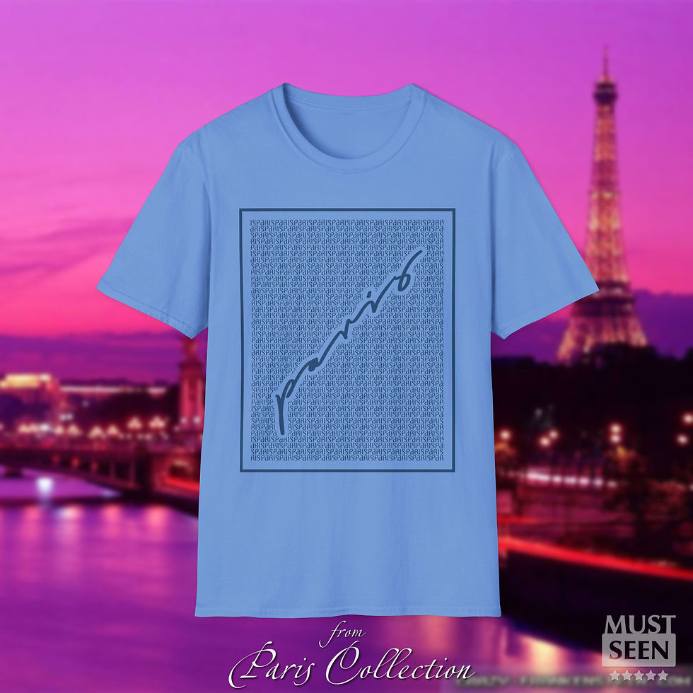 Thumbnail: Must Seen Paris T-Shirt CN 4 - Carolina Blue