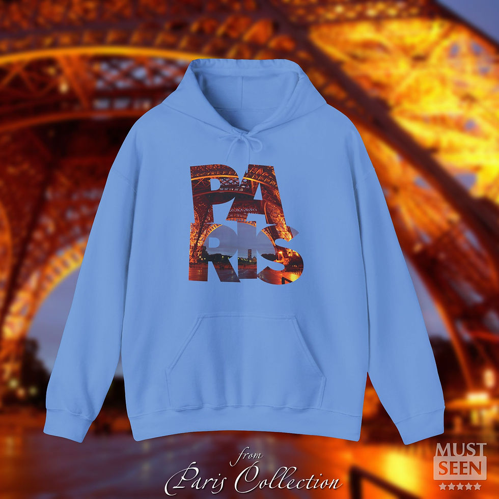 Thumbnail: Must Seen Paris Hoodie CFI V1 - Carolina Blue