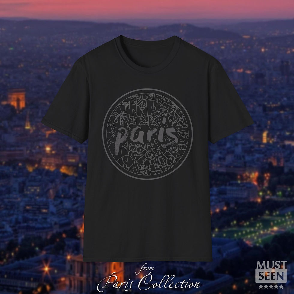 Thumbnail: Must Seen Paris T-Shirt TF CN C 2 - Black