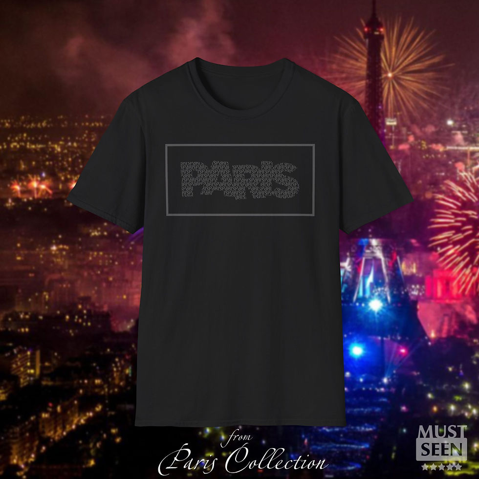 Thumbnail: Must Seen Paris T-Shirt - L3 - Black