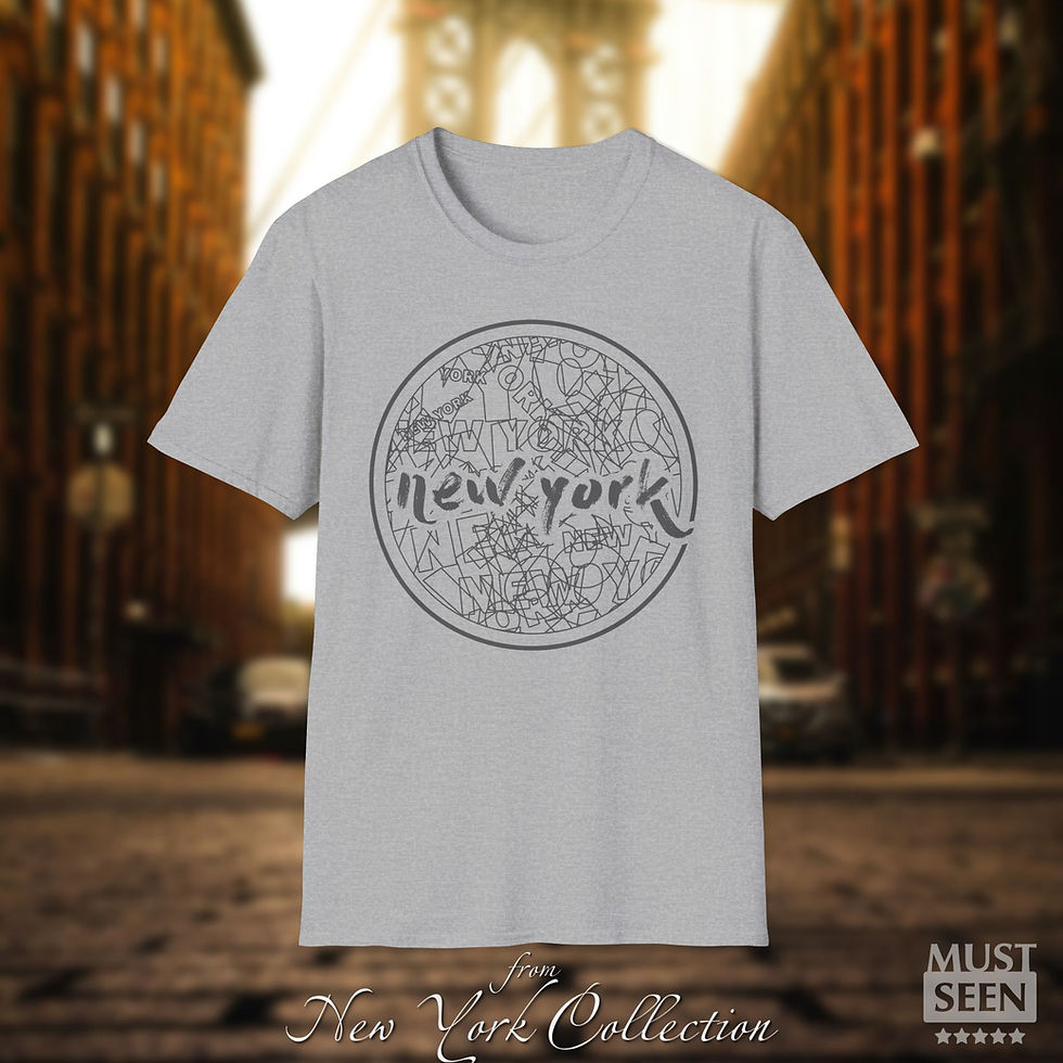 Thumbnail: Must Seen New York T-Shirt TF CN C 2 - Sport Grey