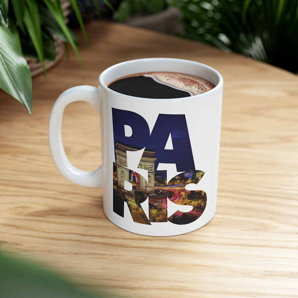 Thumbnail: Must Seen Paris Mug CFI V9 - Life Style - Left, Filled