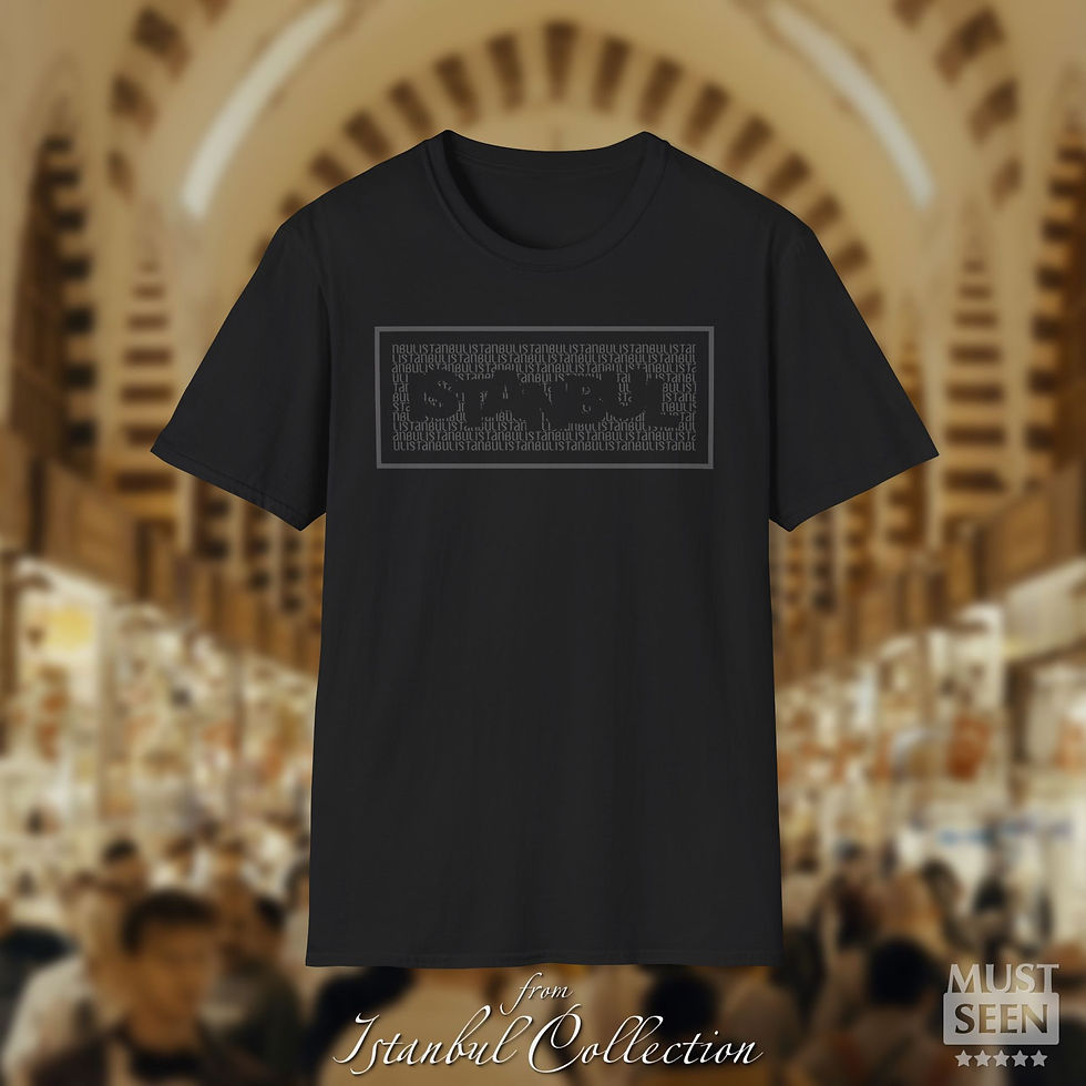 Thumbnail: Must Seen Istanbul T-Shirt  - L2 TSL - Black