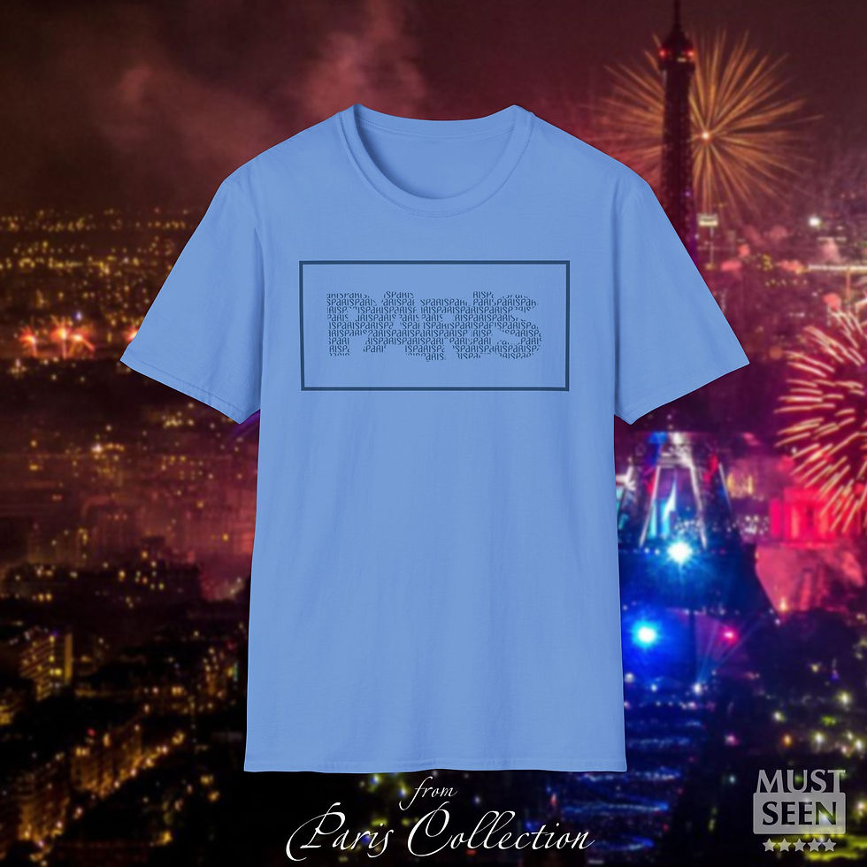 Thumbnail: Must Seen Paris T-Shirt - L3 - Carolina Blue