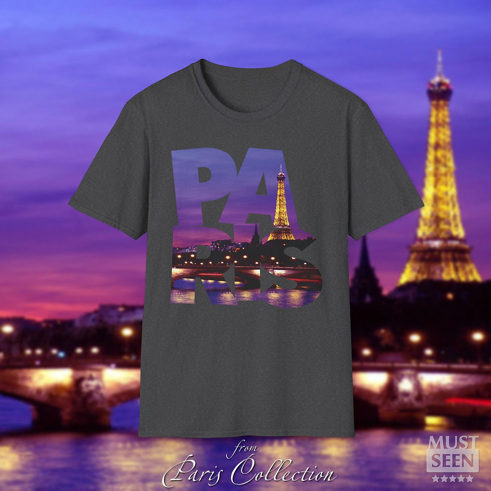 Thumbnail: Must Seen Paris T-Shirt CFI V8 - Dark Heather