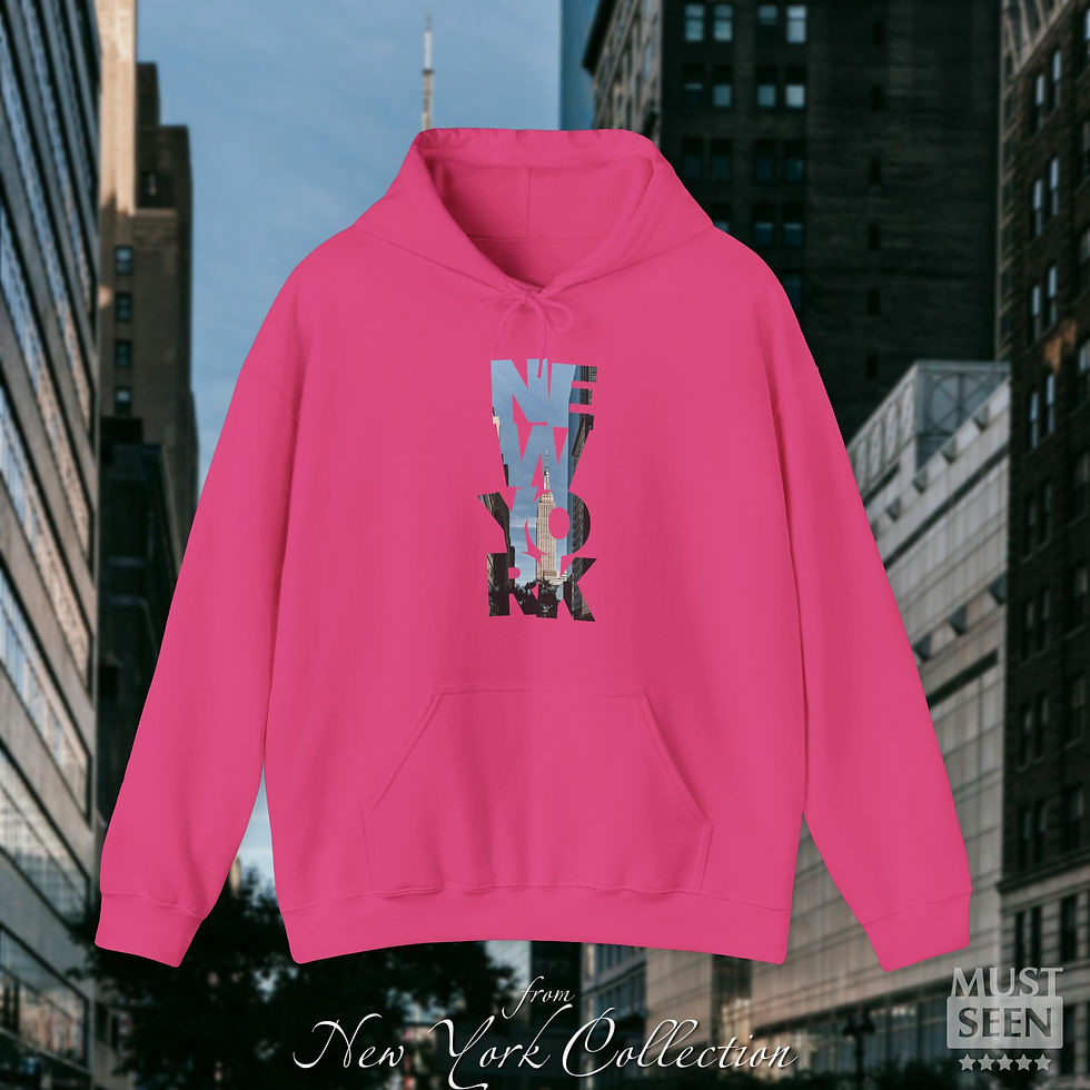 Thumbnail: Must Seen New York Hoodie CFI V6 - Heliconia