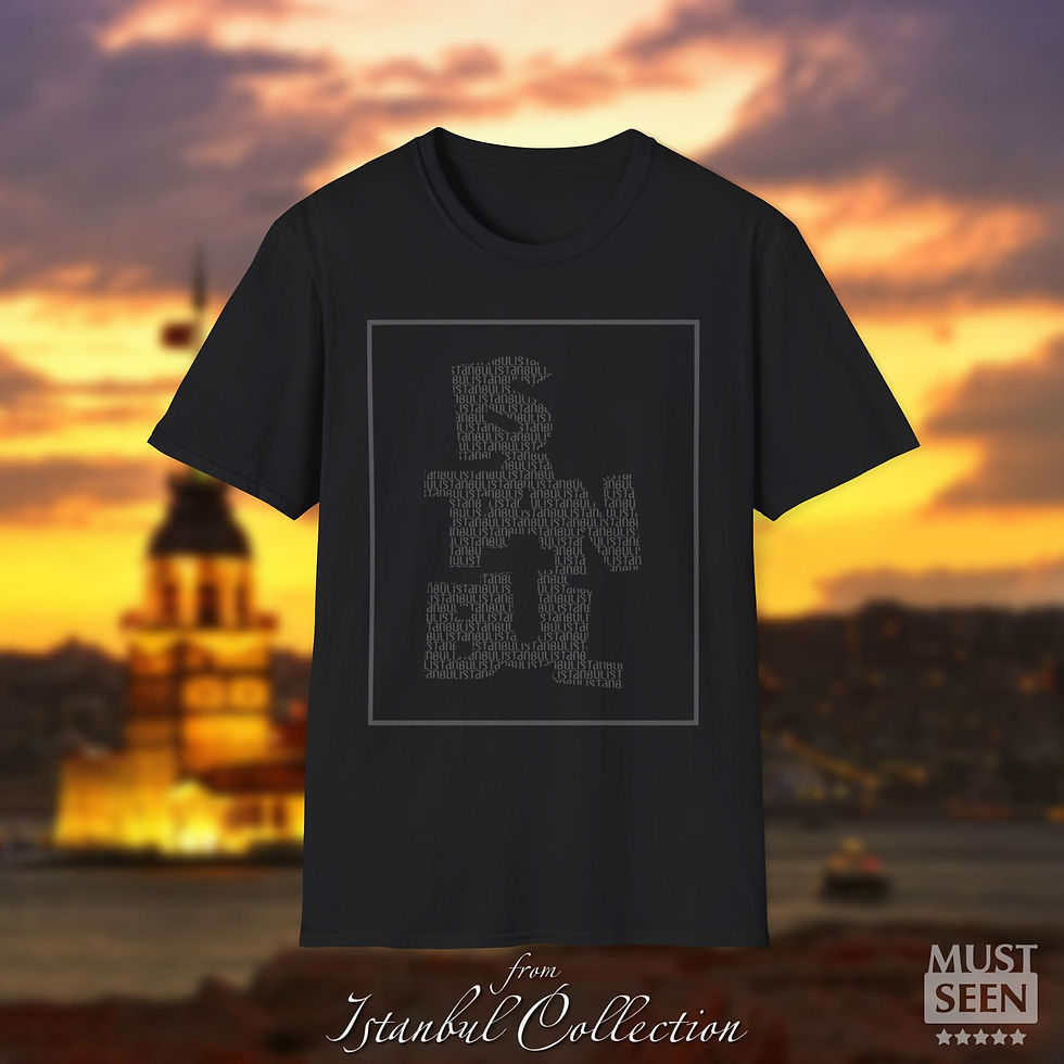 Thumbnail: Must Seen Istanbul T-Shirt  - V3 CFT - Black