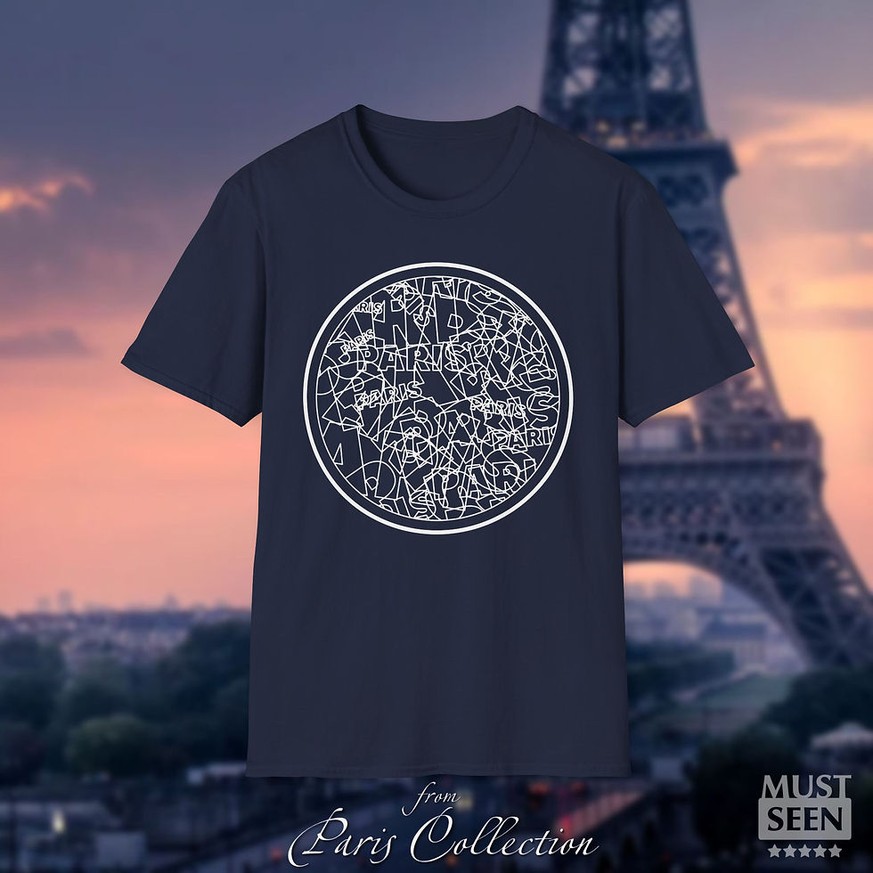 Thumbnail: Must Seen Paris T-Shirt TF C 1 - Navy