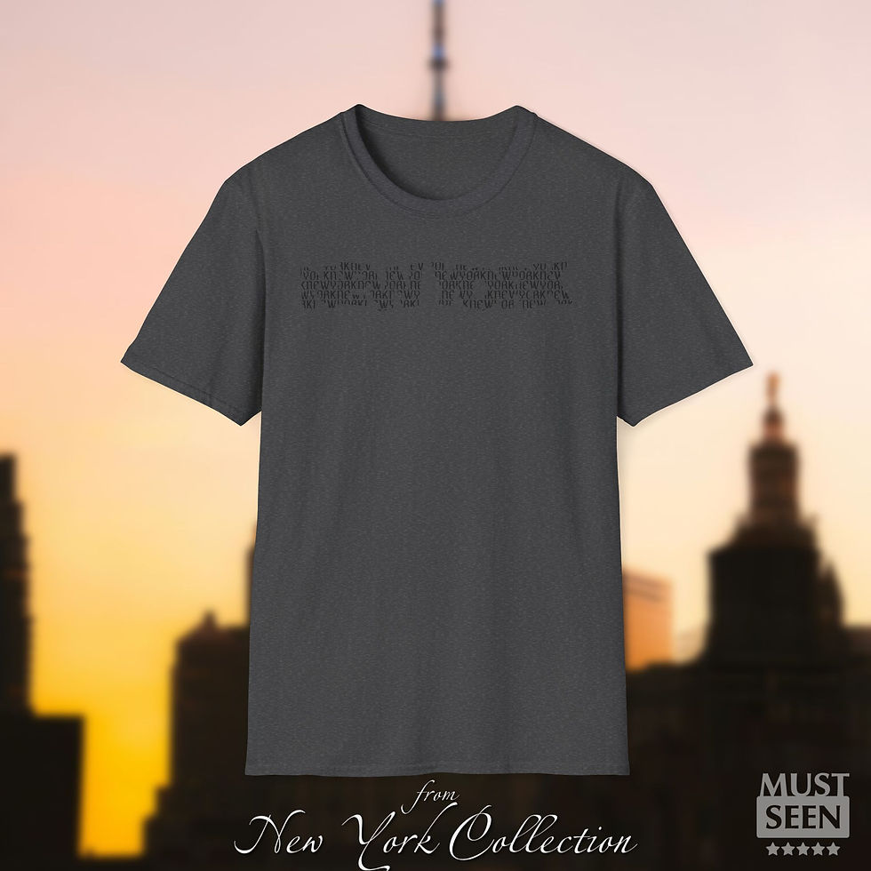 Thumbnail: Must Seen New York T-Shirt - L4 - Dark Heather