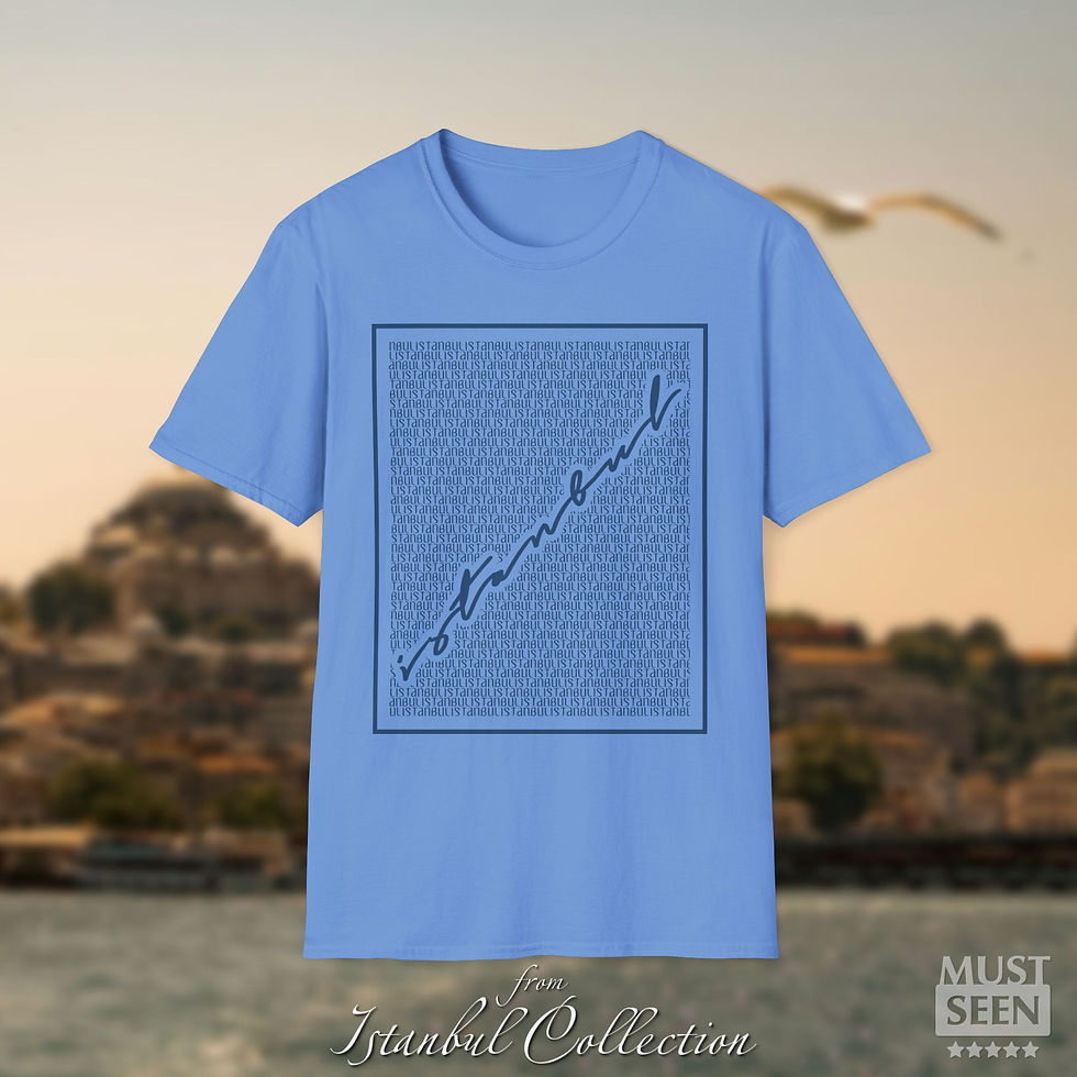 Thumbnail: Must Seen Istanbul T-Shirt CN 4 - Carolina Blue