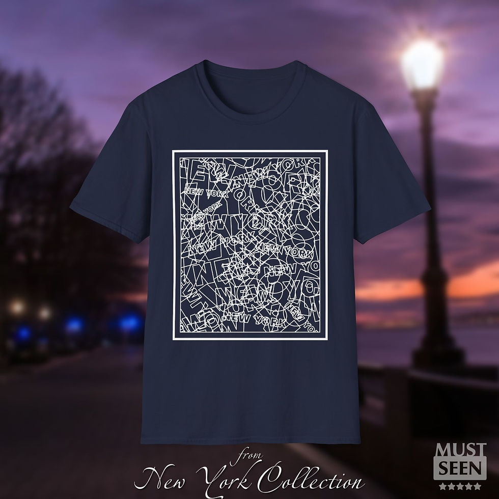 Thumbnail: Must Seen New York T-Shirt TF 1 - Navy