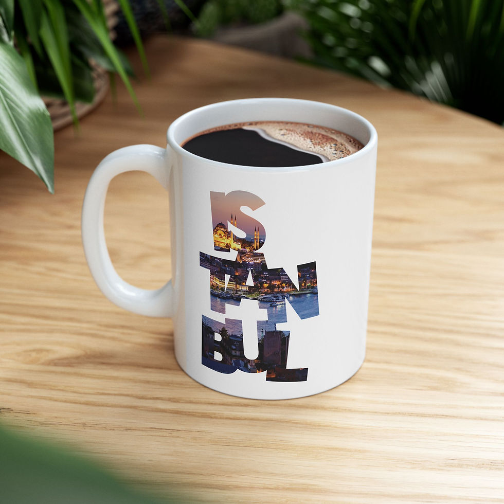 Thumbnail: Must Seen Istanbul Mug CFI V10 - Life Style - Left, Filled