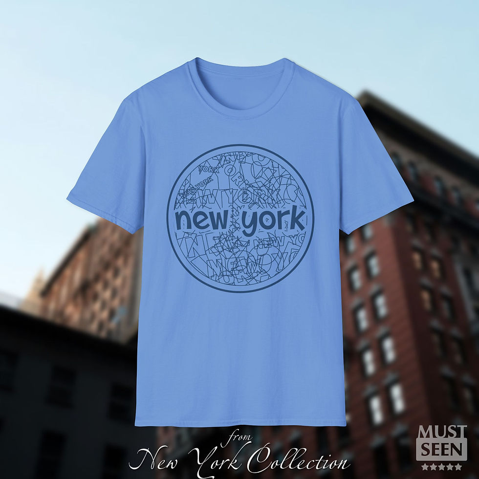Thumbnail: Must Seen New York T-Shirt TF CN C 1 - Carolina Blue
