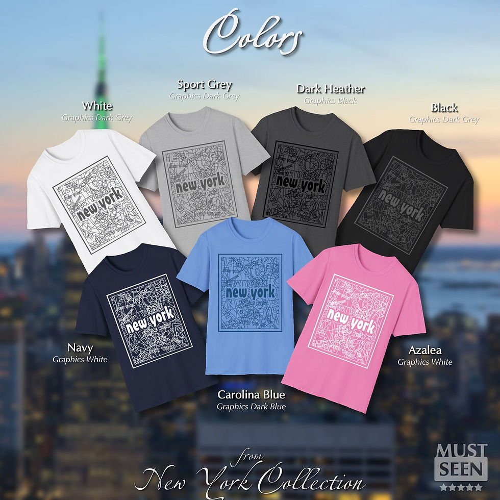 Thumbnail: Must Seen New York T-Shirt TF CN 3 - Colors