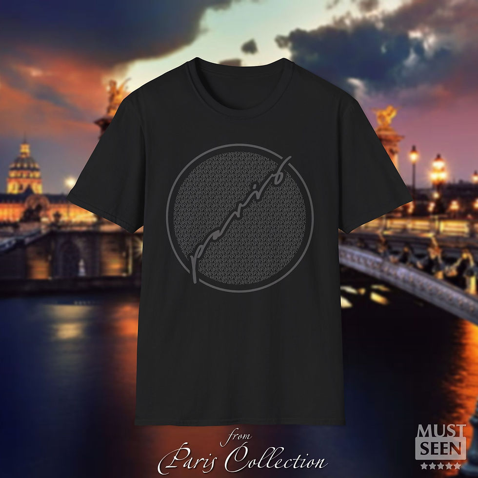 Thumbnail: Must Seen Paris T-Shirt CN C 4 - Black