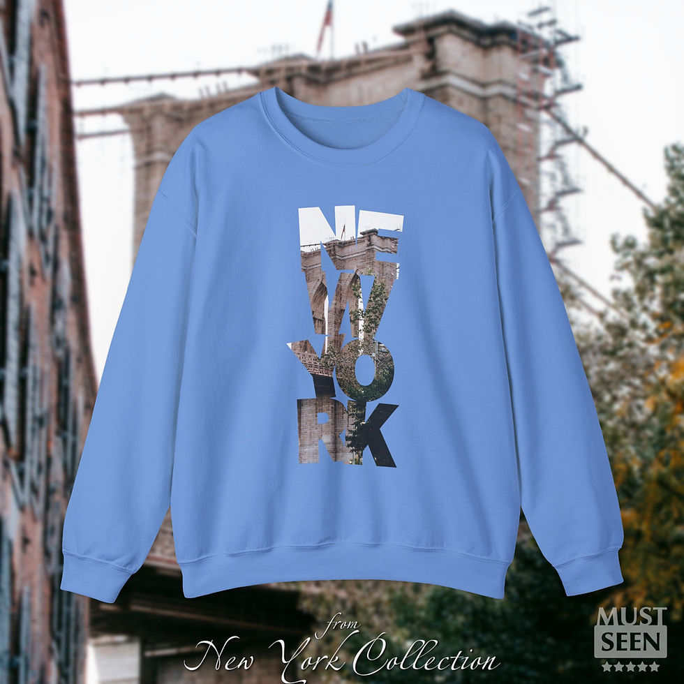 Thumbnail: Must Seen New York Sweatshirt CFI V7 - Carolina Blue