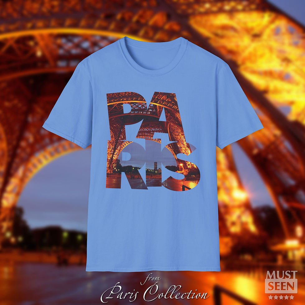 Thumbnail: Must Seen Paris T-Shirt CFI V1 - Carolina Blue