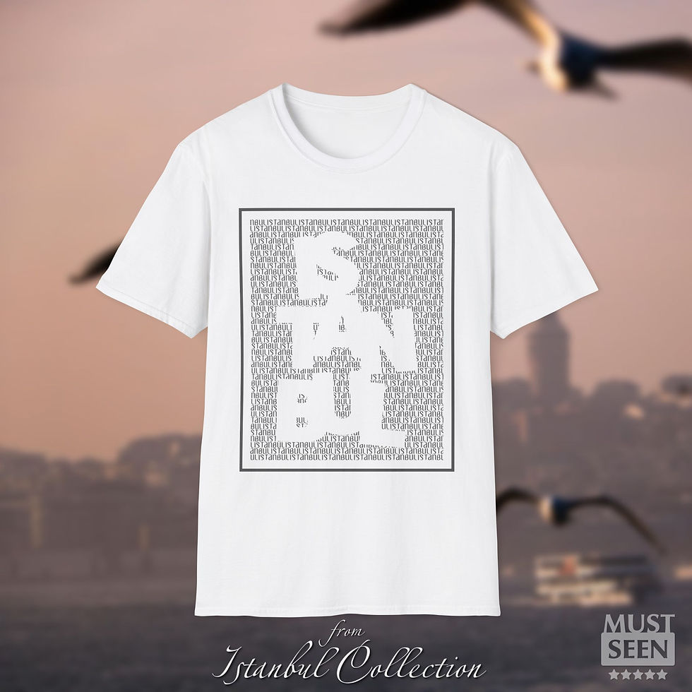 Thumbnail: Must Seen Istanbul T-Shirt  - V1 TS - White