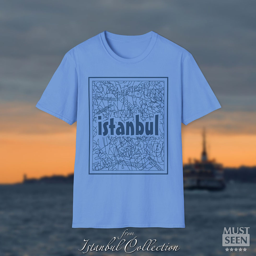 Thumbnail: Must Seen Istanbul T-Shirt TF CN 3 - Carolina Blue