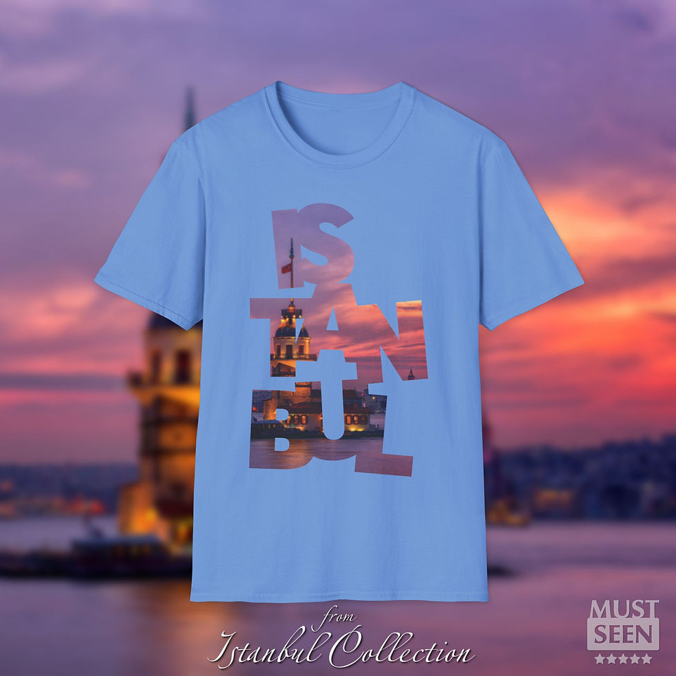 Thumbnail: Must Seen Istanbul T-Shirt CFI V1 - Carolina Blue