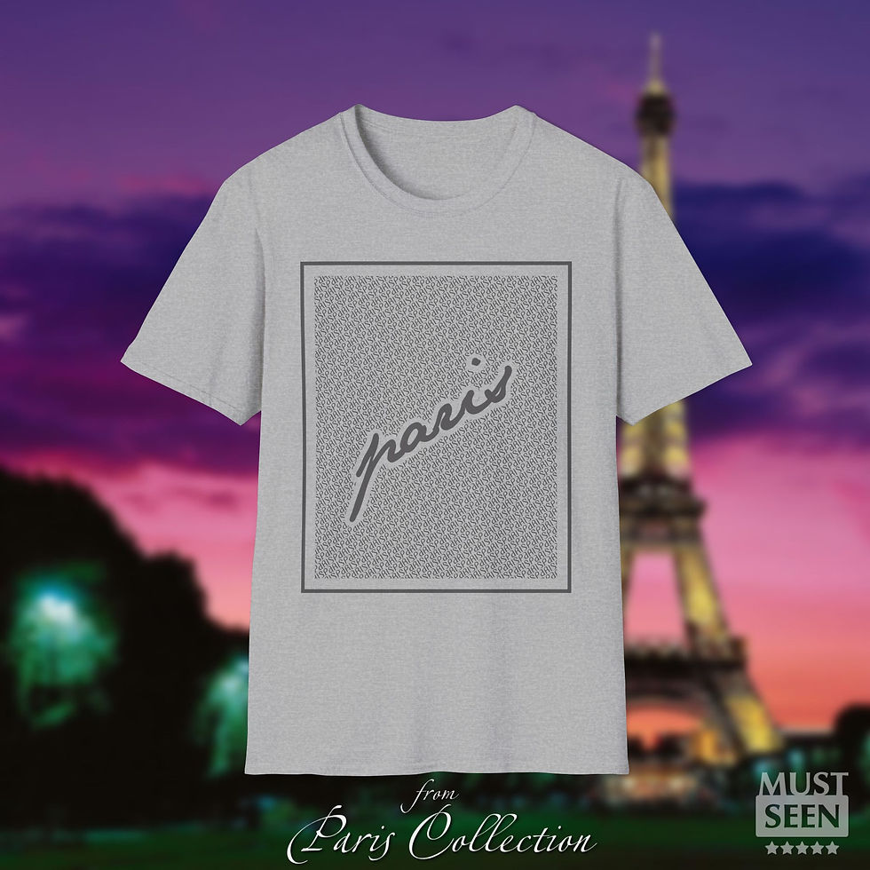 Thumbnail: Must Seen Paris T-Shirt CN 3 - Sport Grey