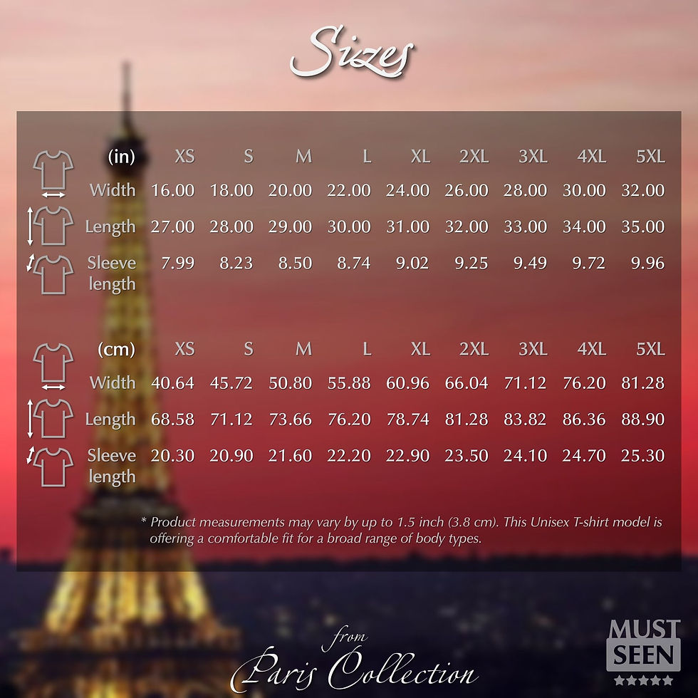 Thumbnail: Must Seen Paris T-Shirt TF CN C 5 - Sizes