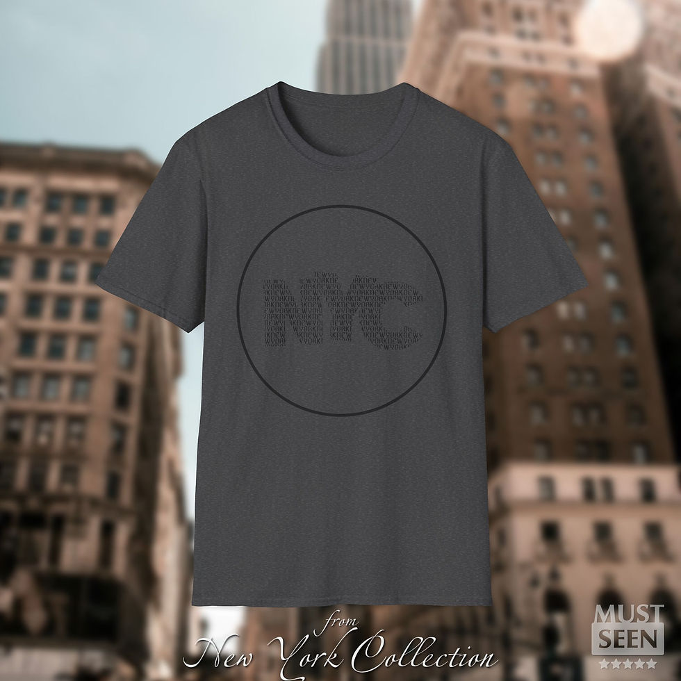 Thumbnail: Must Seen New York T-Shirt - C S3 - Dark Heather