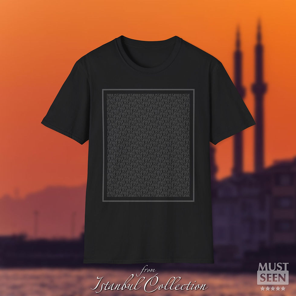 Thumbnail: Must Seen Istanbul T-Shirt 1 - Black