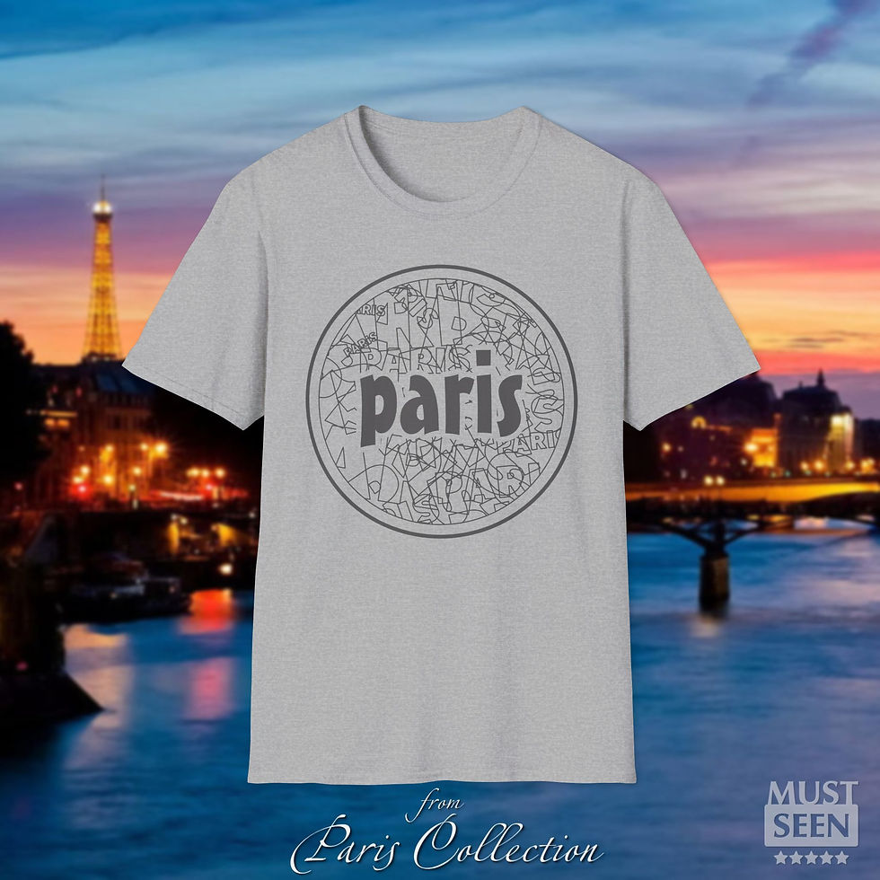 Thumbnail: Must Seen Paris T-Shirt TF CN C 3 - Sport Grey