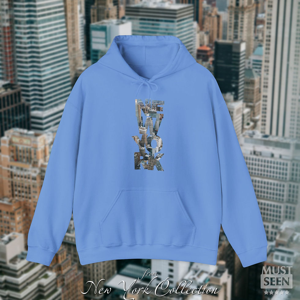Thumbnail: Must Seen New York Hoodie CFI V8 - Carolina Blue