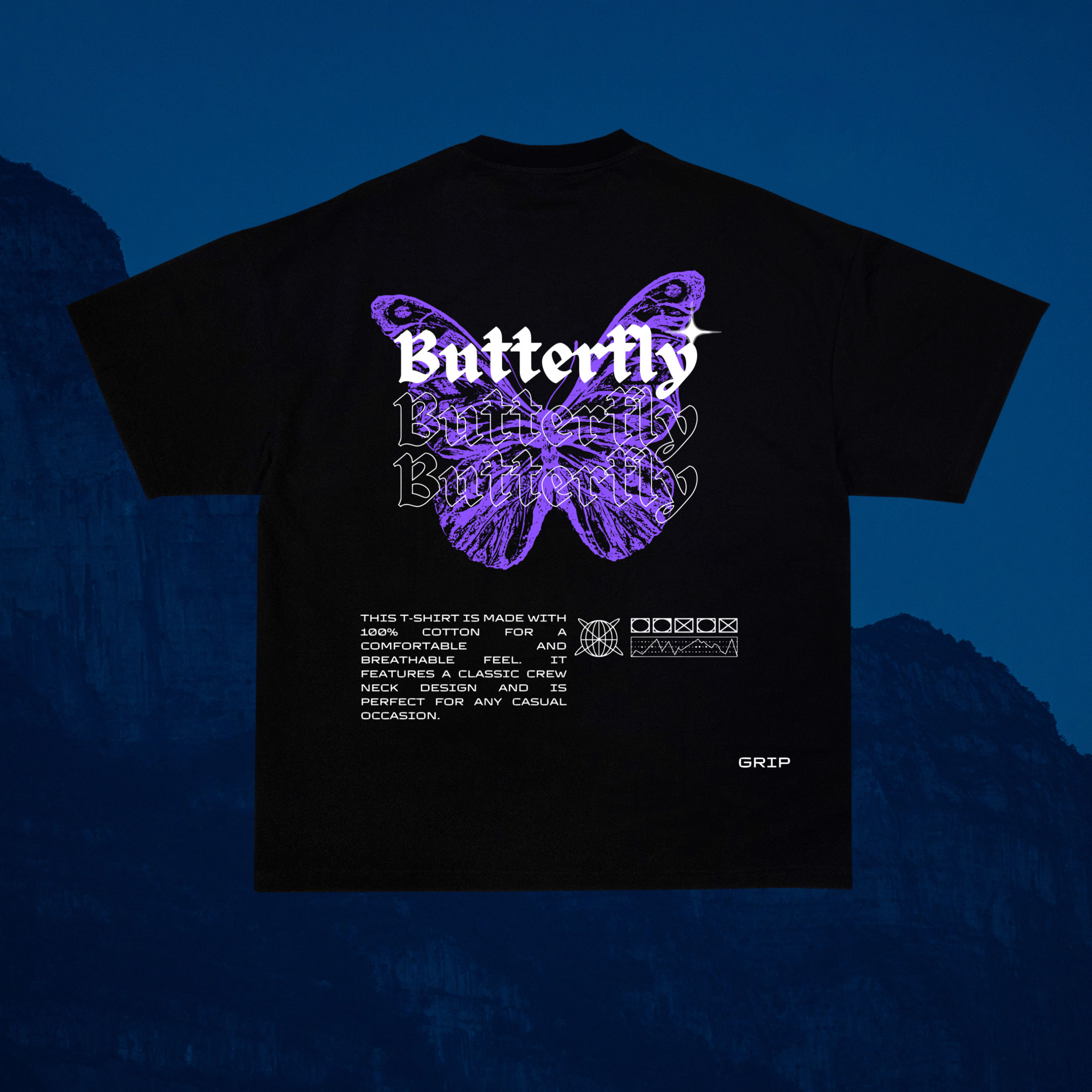 Oversize Butterfly