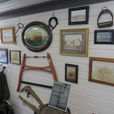 tools, photos, paintings, and household items
