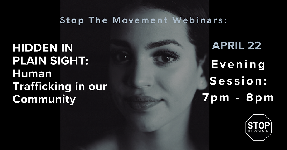 Evening Webinar: Human Trafficking 101