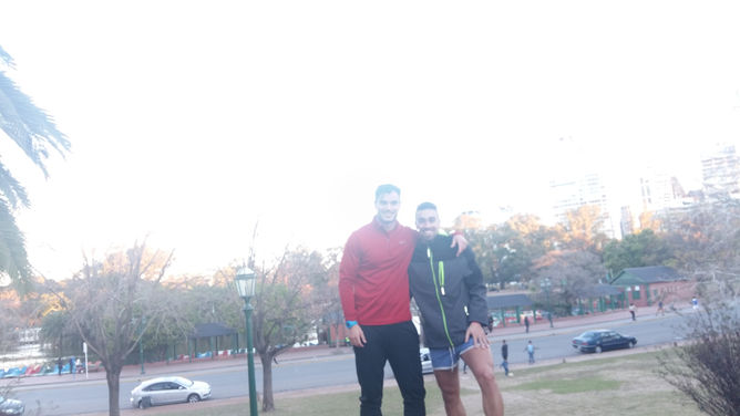 En las vacaciones se disfruta y se entrena.